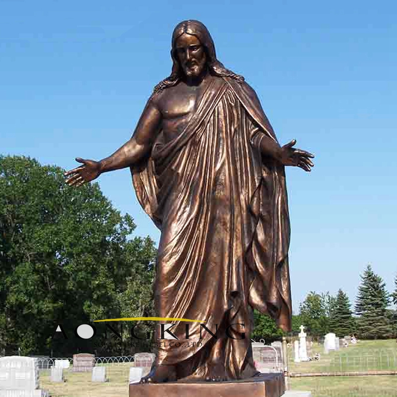 bronze jesus statue religious