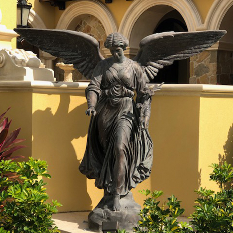 bronze angel decorative metal sculpture