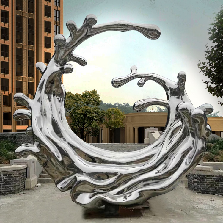 stainless steel art sculpture modern