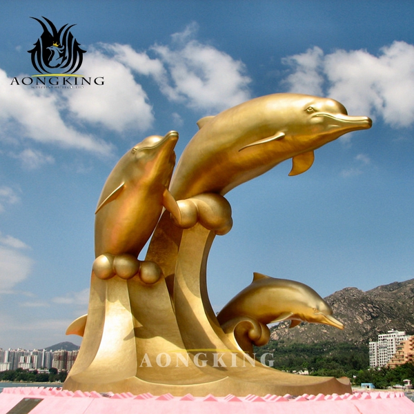 dolphin outdoor statues
