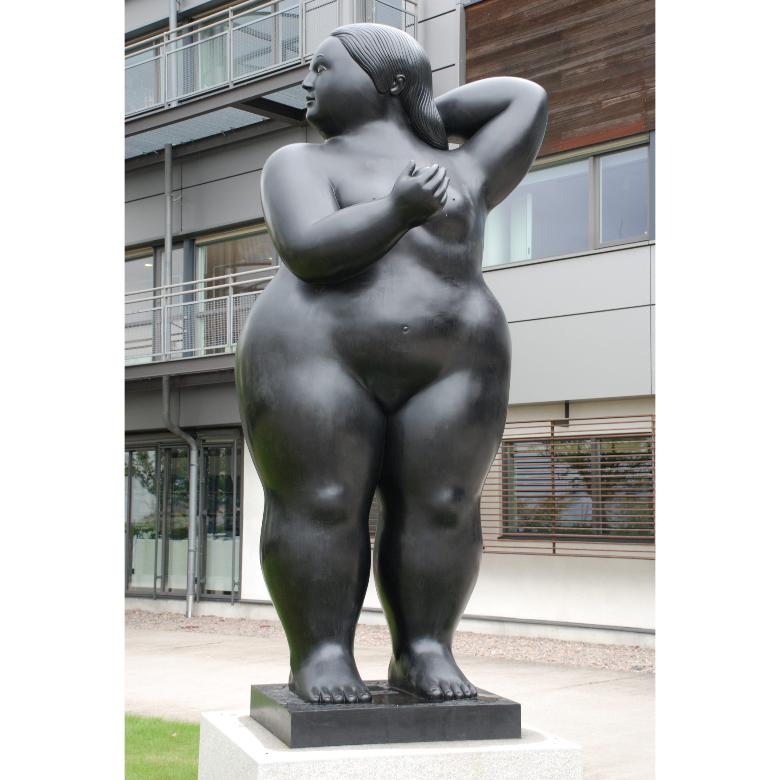 fat woman art sculpture