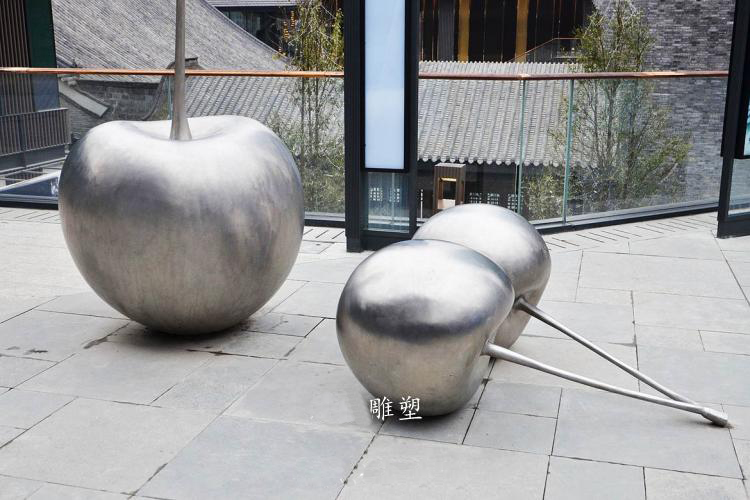 stainless steel garden art metal sculptures ,cherry