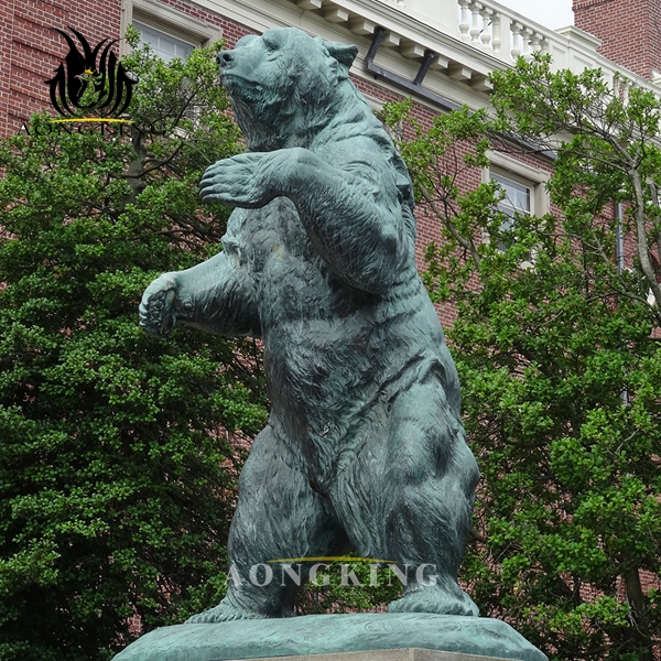 garden bear metal statues