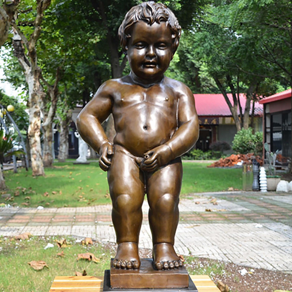 bronze cherub sculpture
