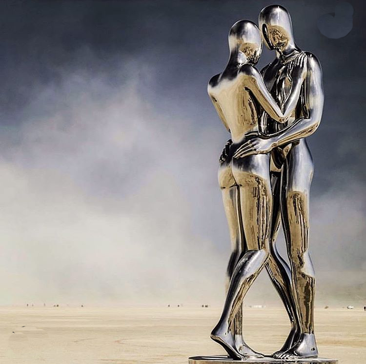 sculpture man and woman