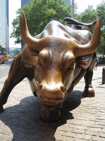 bull statue stock market, wall street bull statue 