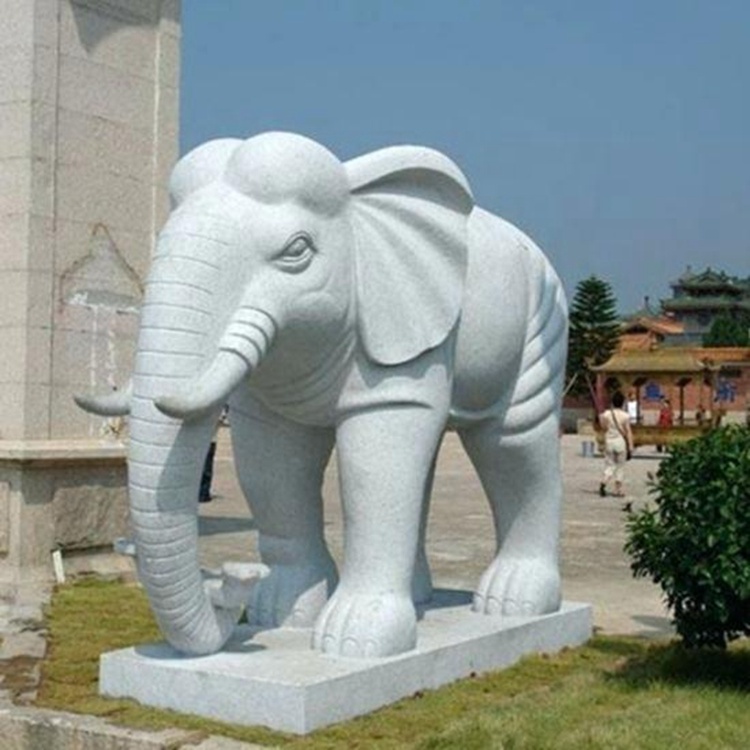 marble animal statue, large stone sculptures sale elephant