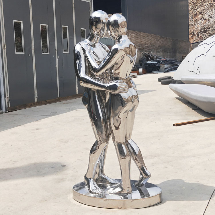 stainless steel human sculpture