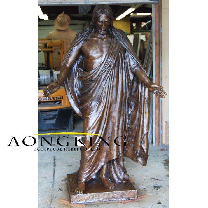 bronze religious statue, life size bronze Christus jesus statue