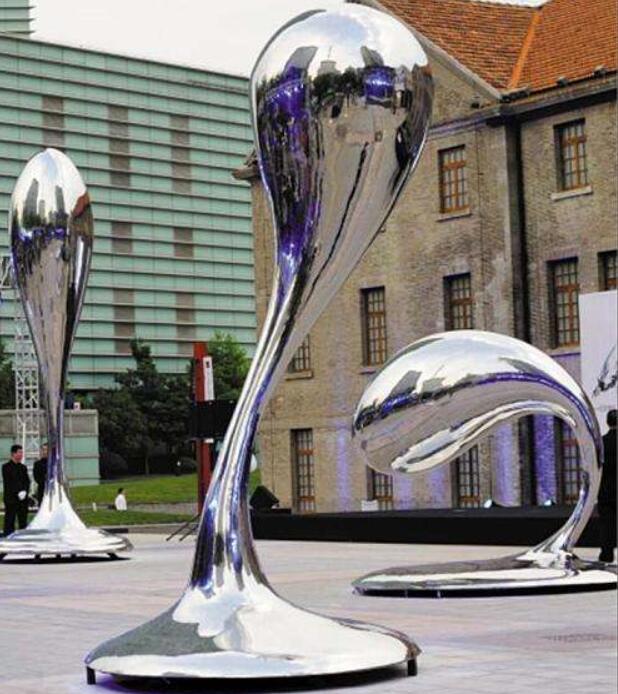 modern abstract stainless steel sculpture