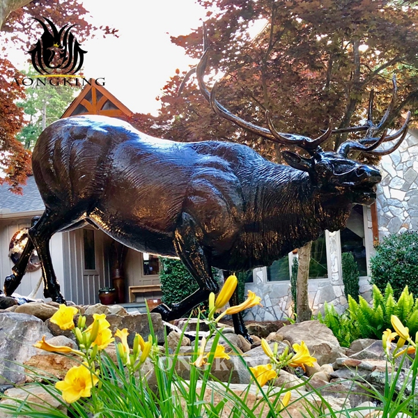 bronze -elk sculpture