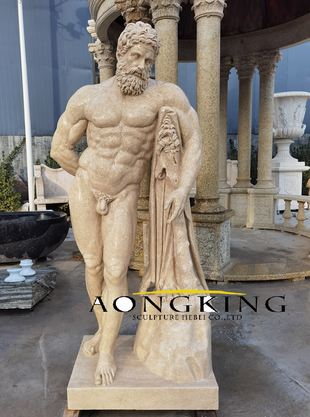 statue Hercules ,Greek mythology museum marble sculpture