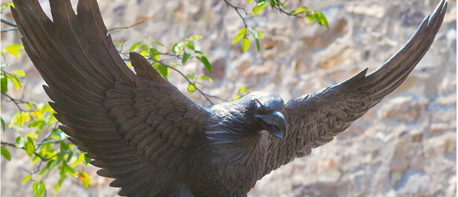 bronze eagle sculpture for garden (1)