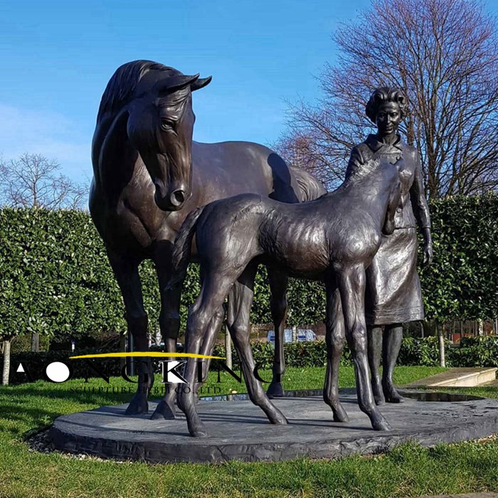 decorative brass horse sculpture