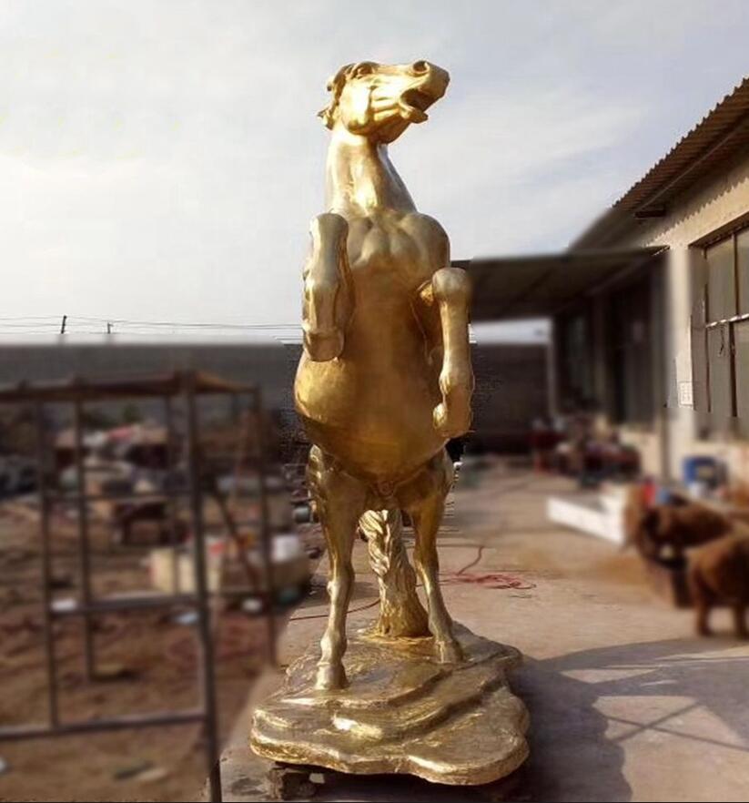 Golden Sculpture Horse