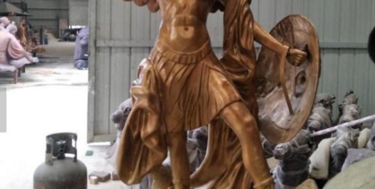 life size archangel michael sculpture