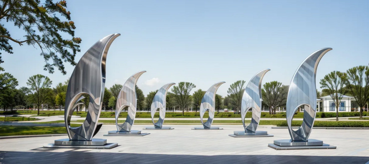 public abstract art Aongking sculpture of dolphin