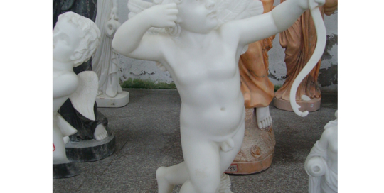 putti sculpture in marble