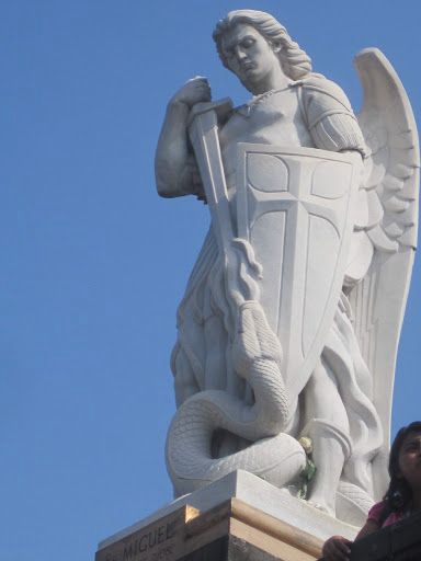 saint michael statue marble (3)