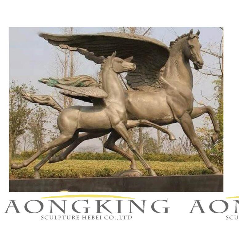 winged horse sculpture