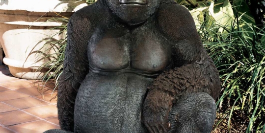 Western lowland gorilla giant great statue