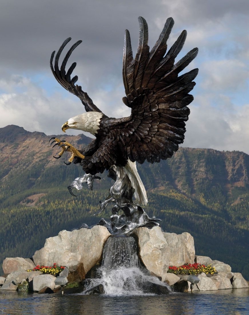 Eagle bronze statue (3)