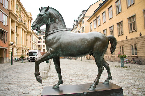 Ancient horse sculpture