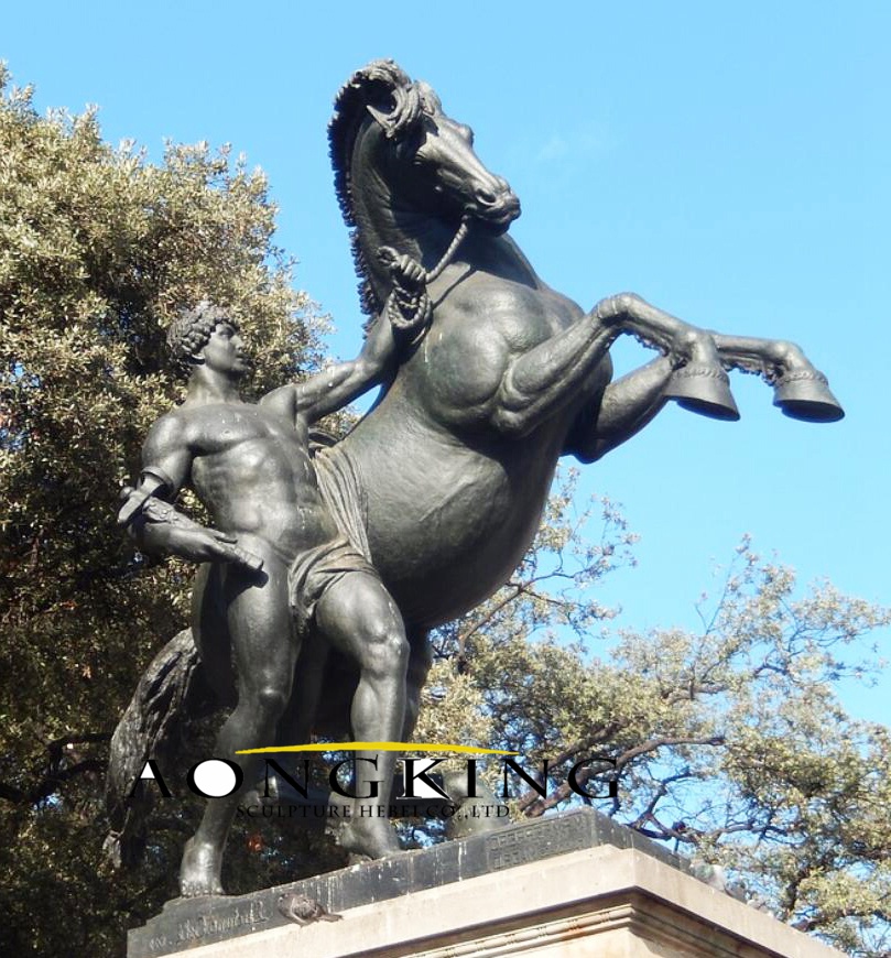 Apollo equestrian sculpture