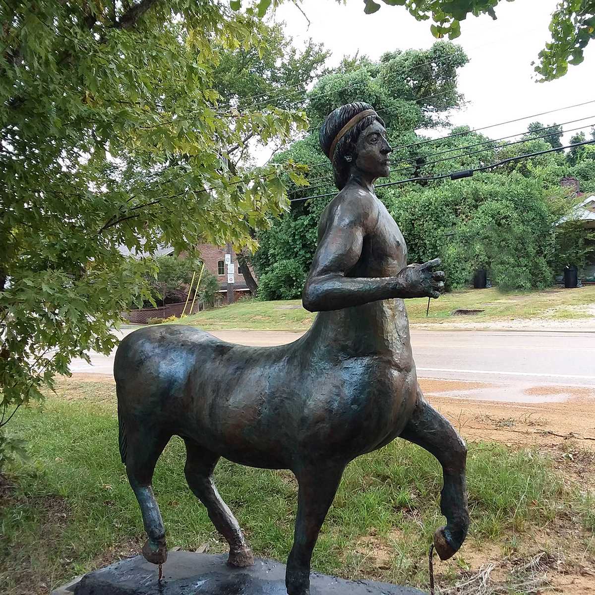 Bronze centaur statue