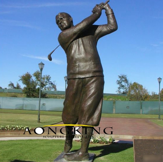 Bronze statue golf outdoor