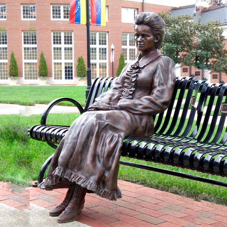 Bronze statue woman life size