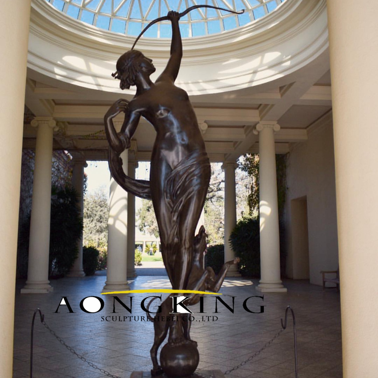 Diana bronze statue