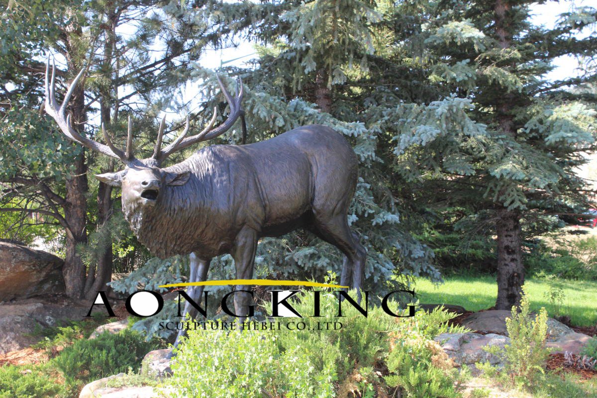Elk bronze statue for sale