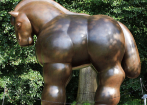 Fernando botero horse statue