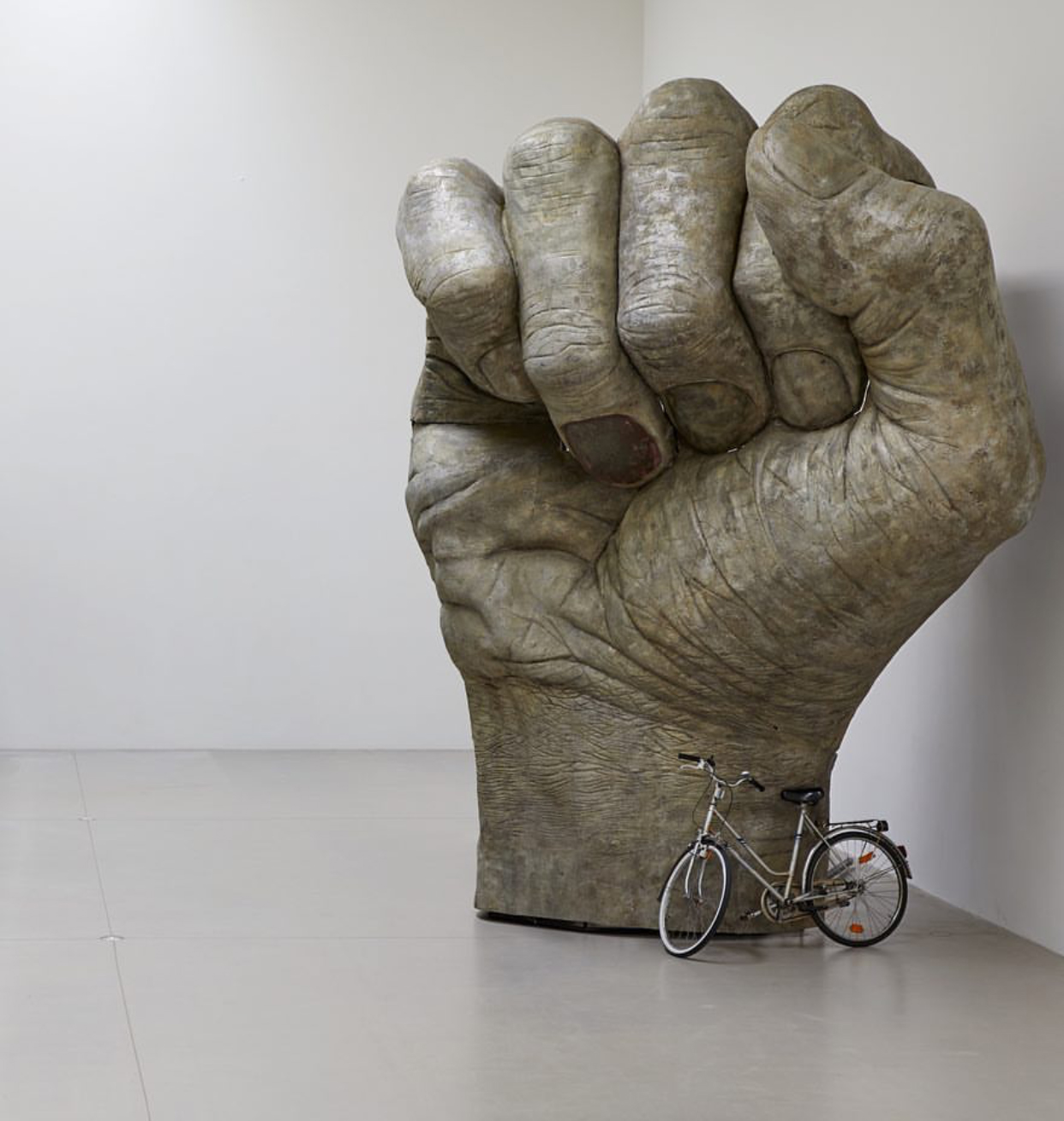 Fist decor sculpture for gallery