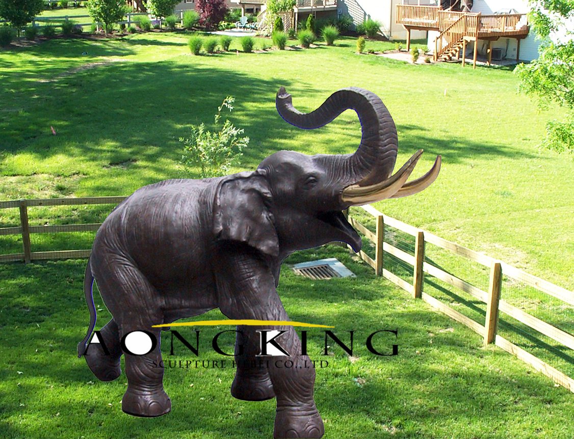 Garden decor african elephant statues for sale