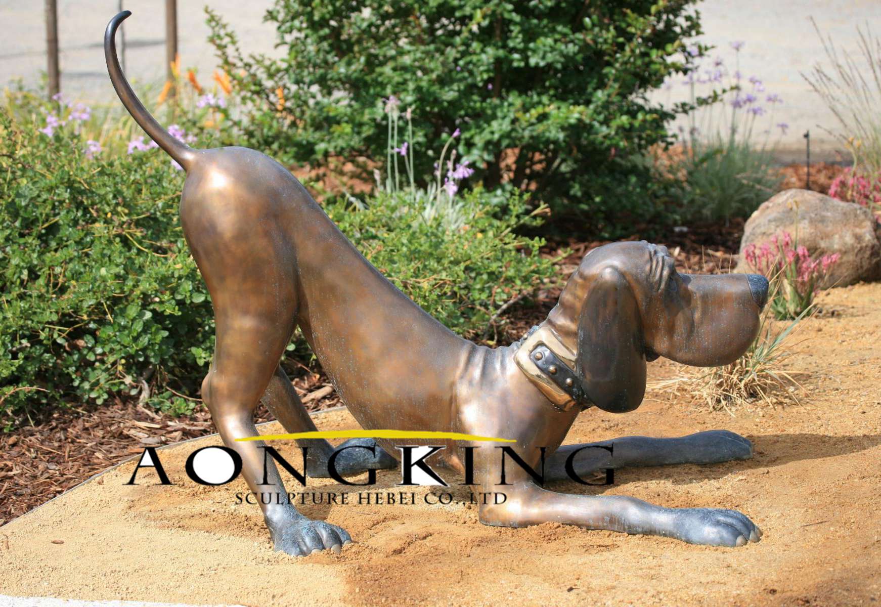 Great dane dog sculpture