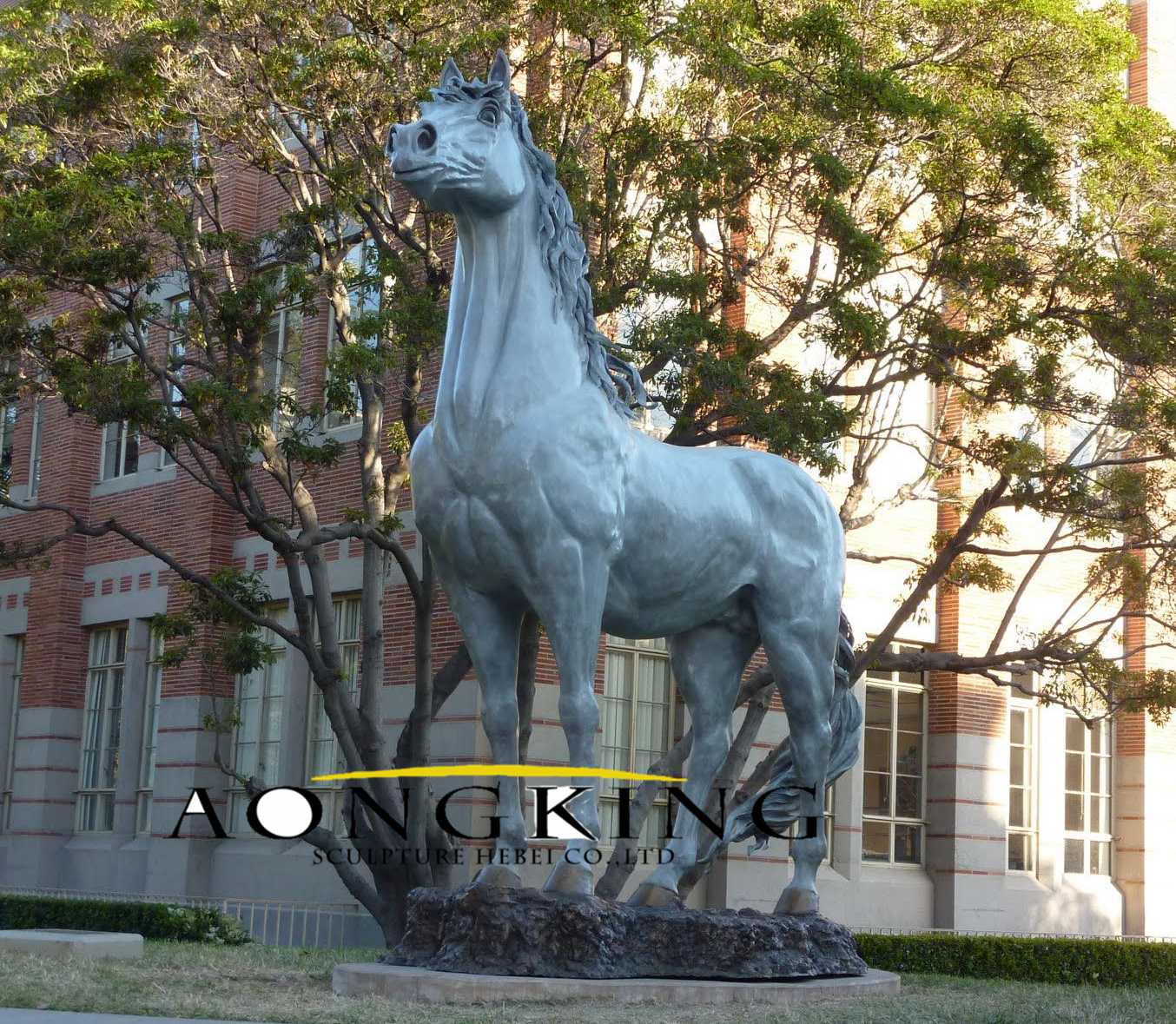Large horse sculpture