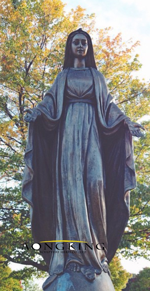 Life size statue of virgin mary