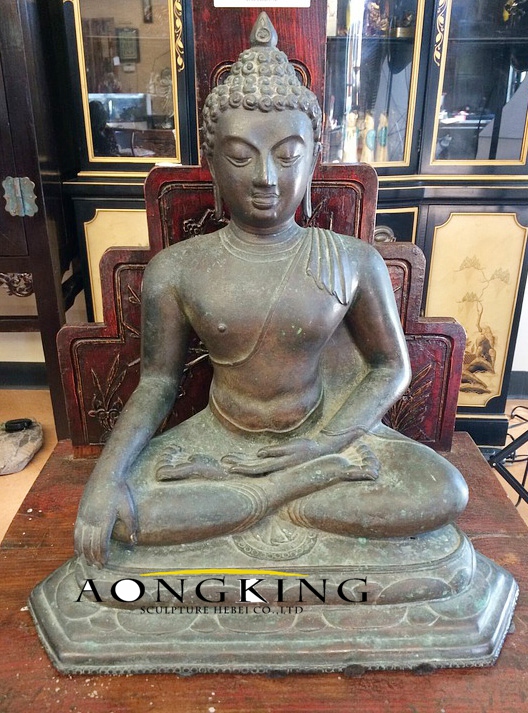 Meditation buddha statue bronze