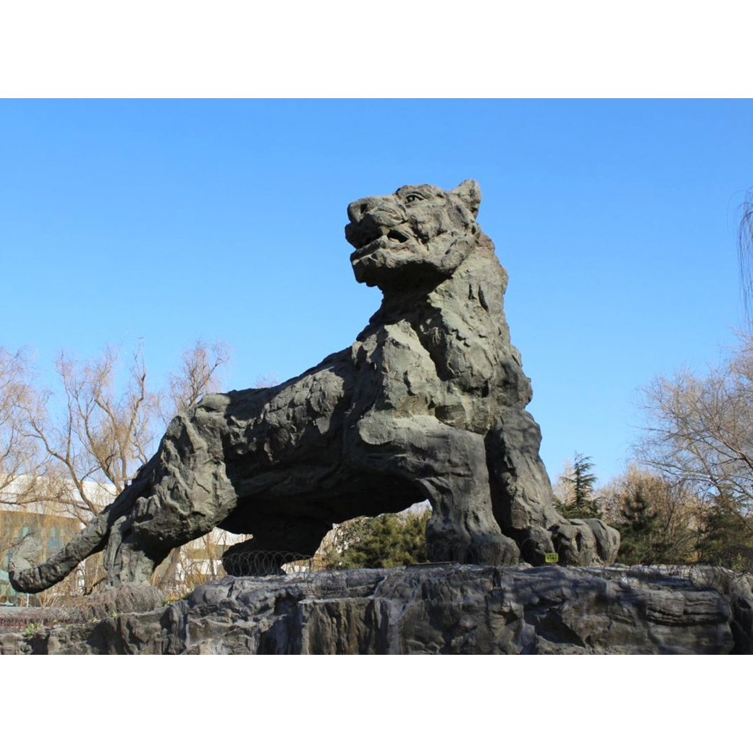 Outdoor large size bronze tiger