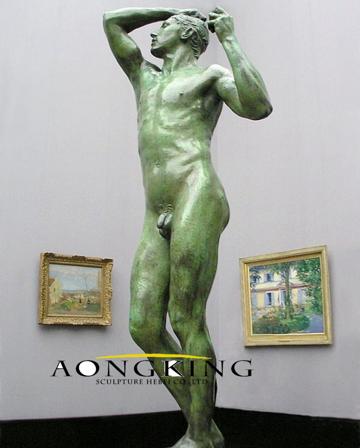 Rodin's statue of nude man