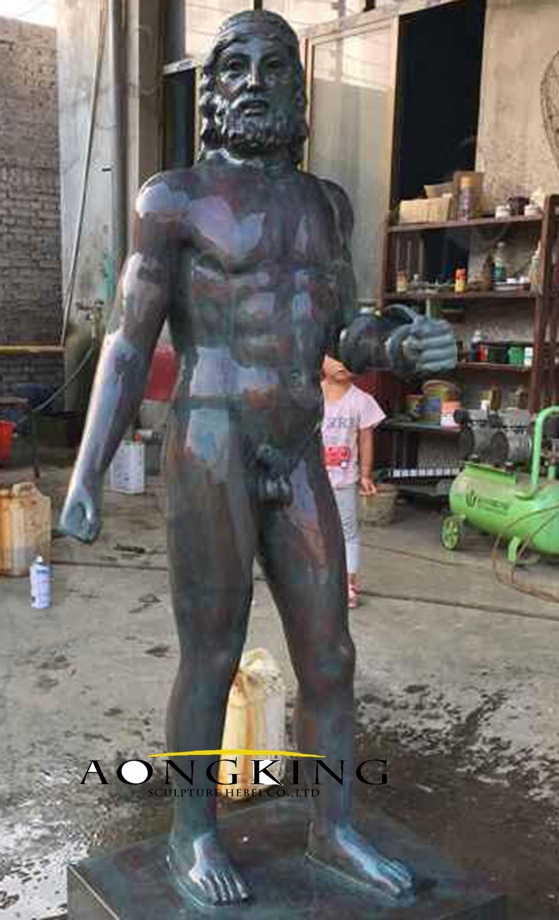 Sculpture of muscular man