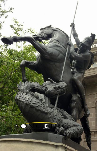 Statue of st george and the dragon