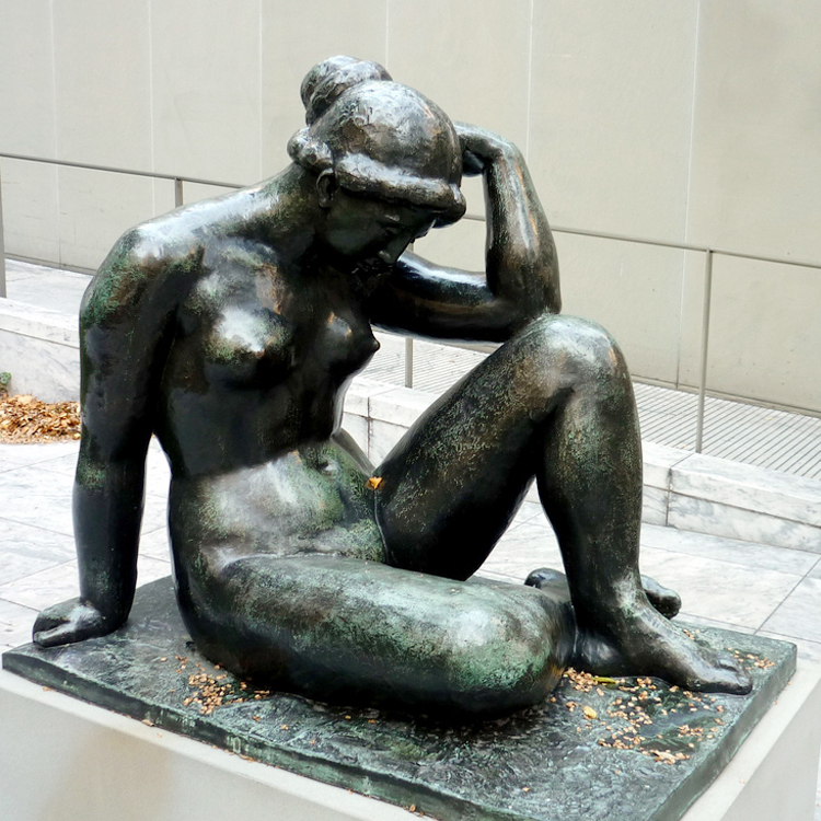 Woman bronze statue of rodin