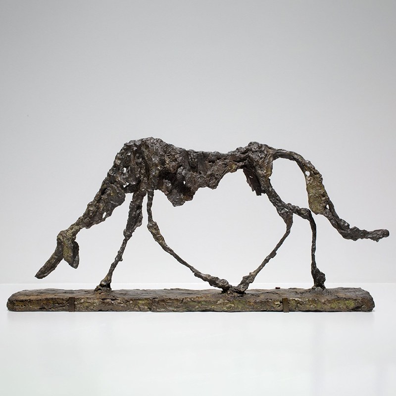 Abstract sculpture Art alberto giacometti dog