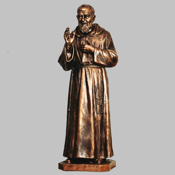 Bronze catholic religious padre 