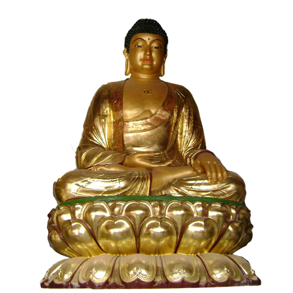 Buddha of sitting golden statue