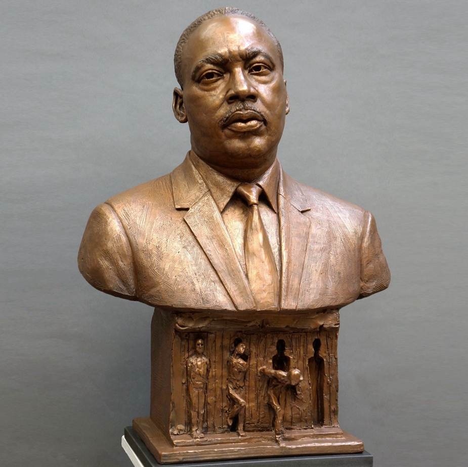 copper Bust of martin luther king