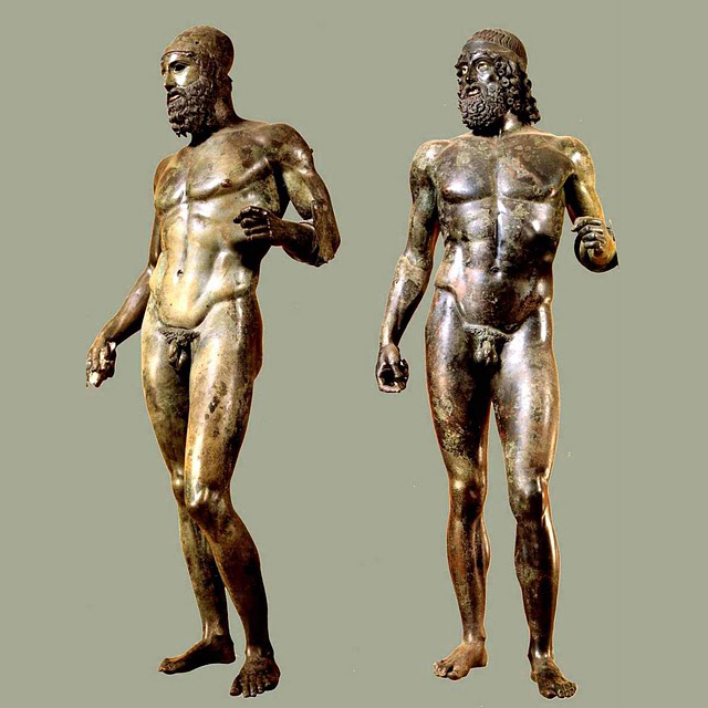 Famous riace bronze sculpture